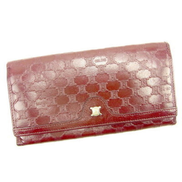Celine Wallet Bordeaux Macadam leather - Picture 1 of 6